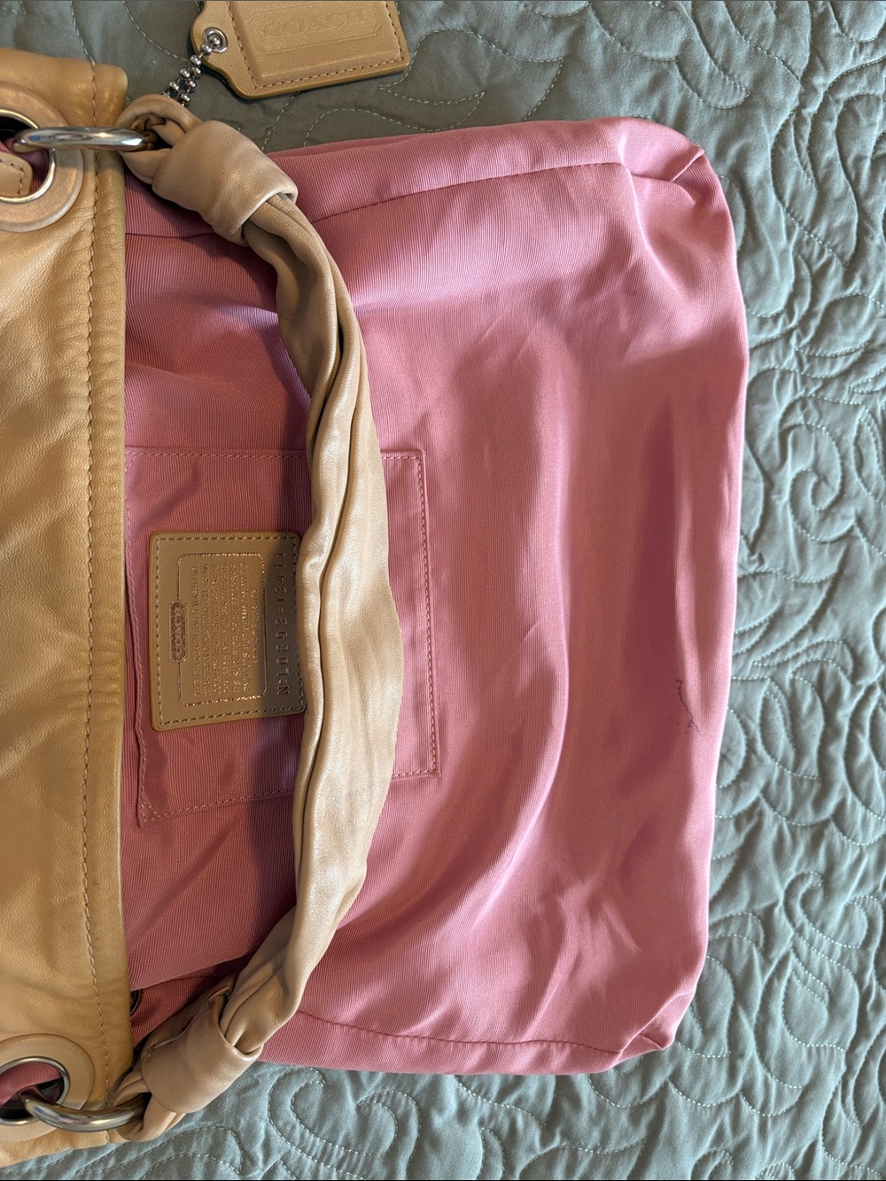 Coach Parker Hippie Leather Shoulder Bag with Top Handle - Picture 6 of 10
